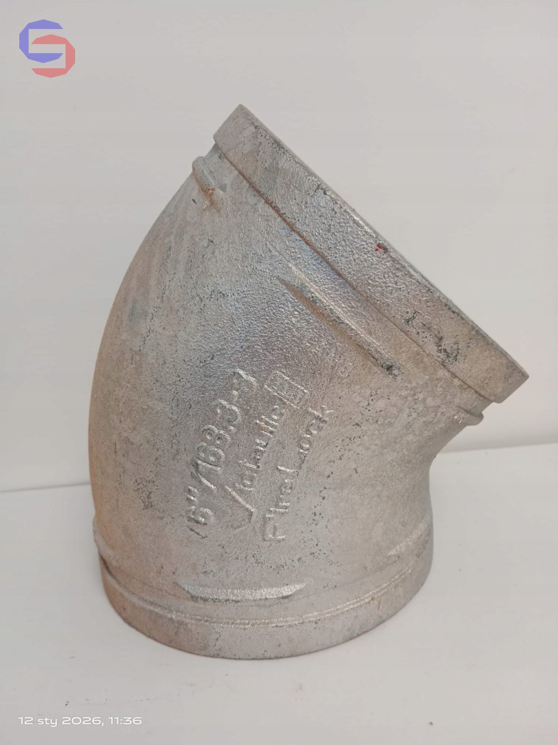 Kolano Victaulic FireLock 003 45 stopni ocynk DN150 168,3mm